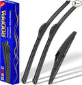 3 wipers Replacement for 2012-2019 Toyota Prius C, Windshield Wiper Blades by ROOPPA