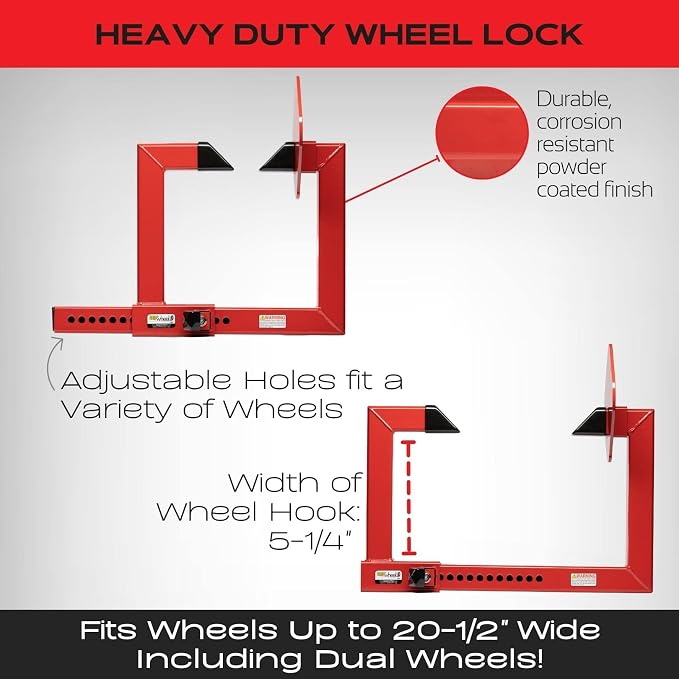 Equipment Lock Heavy Duty Wheel Lock - Image 6
