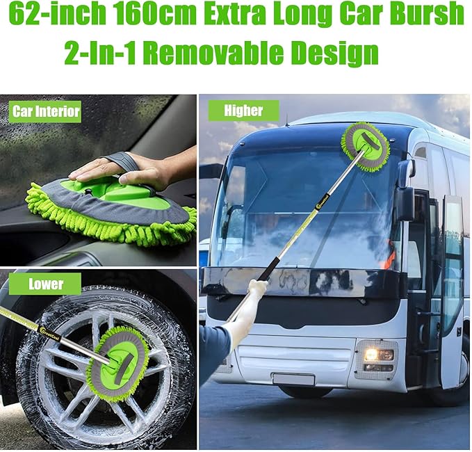 62" Car Wash Brush Mop Kit - Image 3