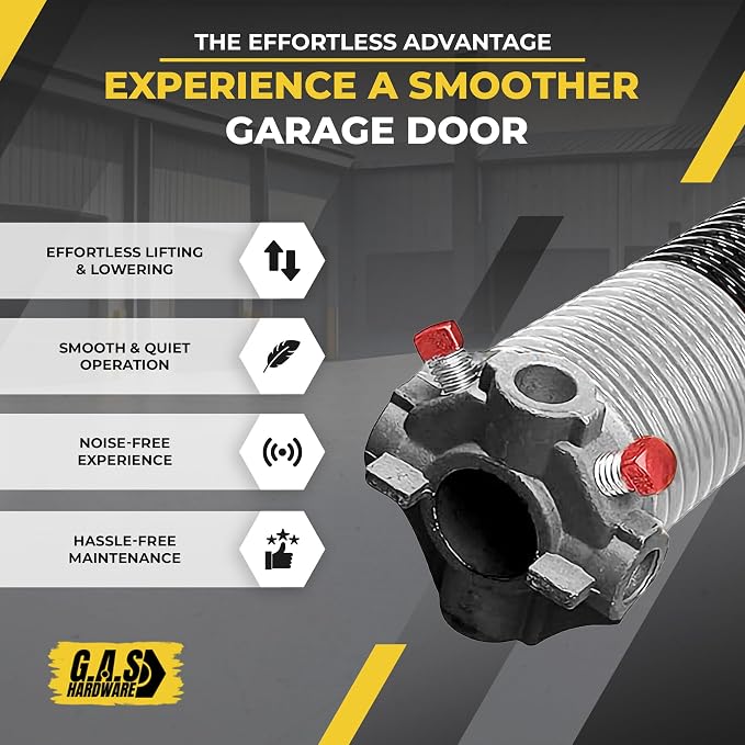Garage Door Torsion Springs 295x2x41 Includes 1” Steel Bearing, and Winding Bars - Image 5