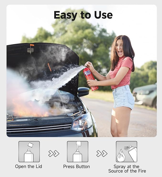 Fire Extinguisher 4-Pack with Mount Brackets，Portable - Image 4