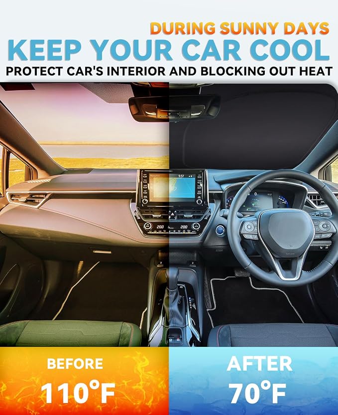 Sun Shade for Tucson Windshield Sunshades for 2022-2024 2025 2026 Tucson for - Image 2