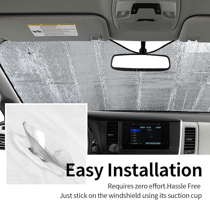 Dragonfly Car Windshield Sunshade Front Window Sun Visor Protector Foldable - Image 6