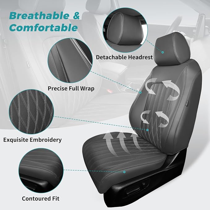 Seat Covers for Honda CRV 2017-2022 EX/EXL/LX/Sport/Touring/Special Edition - Image 3