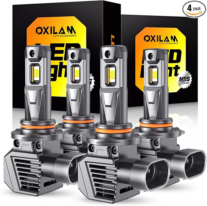 OXILAM 9005 9006 LED Bulbs, 900% High Brightness HB3 HB4 Fog Light Bulb by OXILAMDIRECT