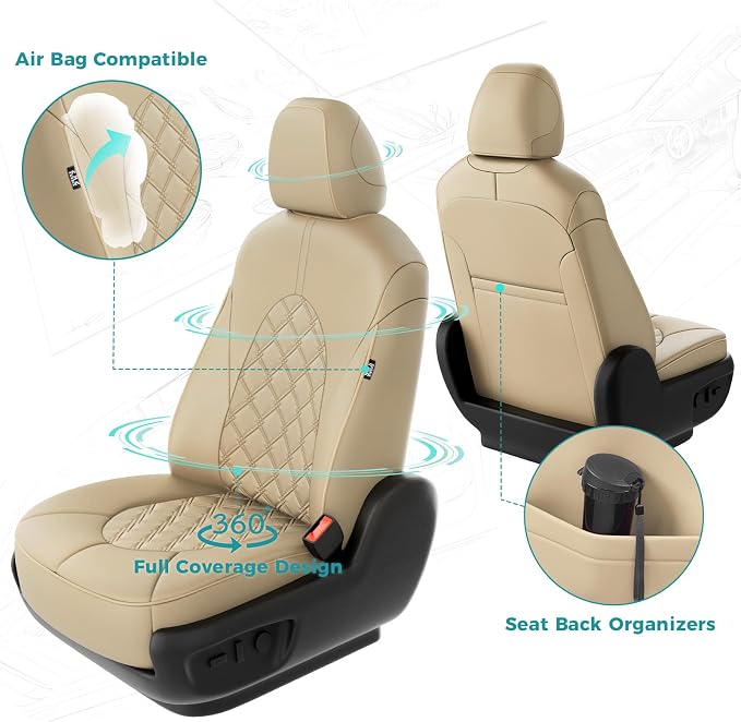 for Toyota Camry Seat Covers XLE XSE V6 2018 2019 2020 2021 2022 2023 2024 - Image 3