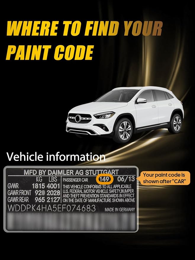 Cirrus Silver Metallic Touch Up Paint Compatible - Image 2