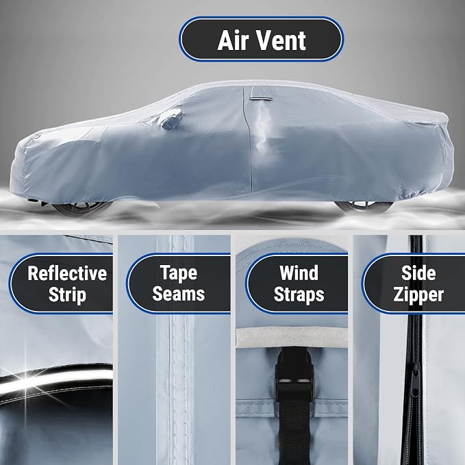 iCarCover Fits 1984-1996 Oldsmobile Cutlass Ciera Wagon Car Cover Automobiles - Image 5