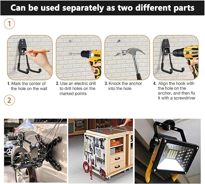 Heavy Duty Magnetic Hooks, Strong Large Magnet Hooks - Image 2