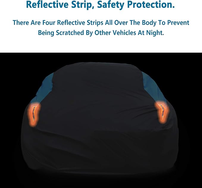 MORNYRAY Compatible with Jeep Wrangler 2 Door, Waterproof Car Cover All Weather - Image 4