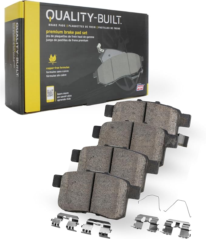 Premium Semi-Metallic Rear Brake Pads Replacement by Quality-Built