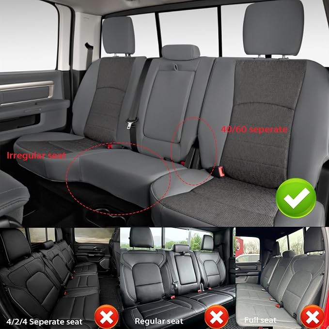 AOMSAZTO Seat Covers for Ram 2500: 2019 2020 2021 2022 2023 2024 2025 Custom - Image 4