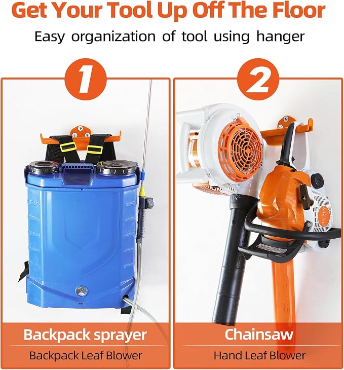 Backpack Leaf Blower Hanger, 1 Pack Backpack Sprayer Wall Mount, Heary Duty - Image 2