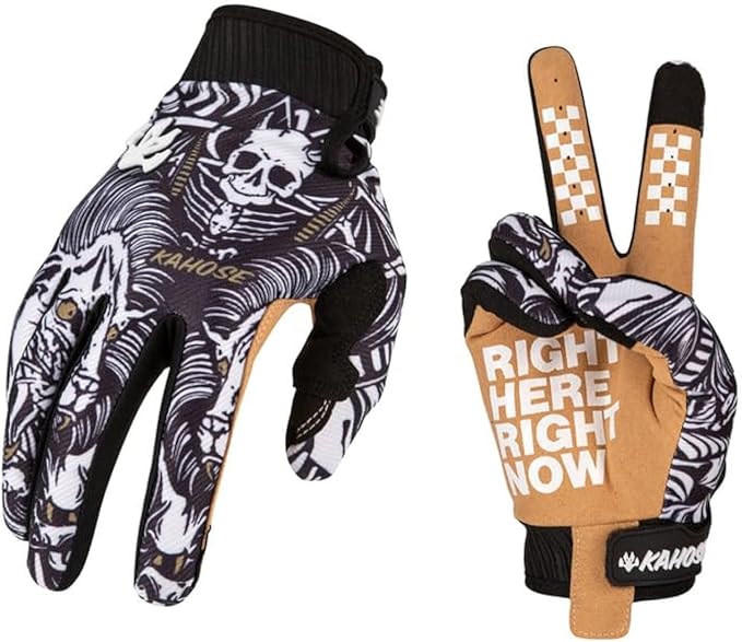 Dirt Bike Motorcycle Gloves for Men Women Finger Touchscreen Motorbike Gloves by QUENLOOP