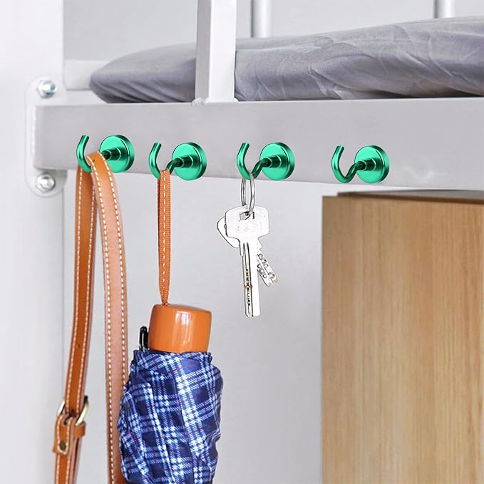 MIKEDE Magnetic Hooks, 40Lbs+ Heavy Duty Magnet Hooks - Image 6