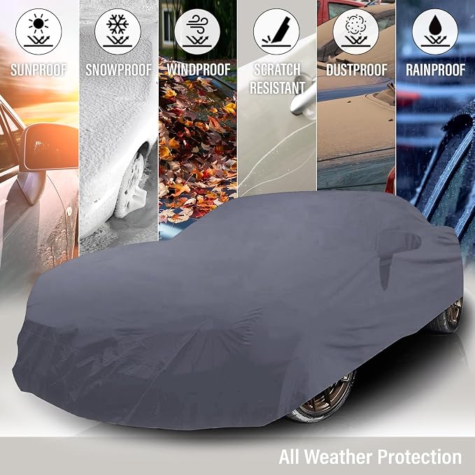 Supreme Full Car Cover – for Pontiac Safari 1965 Station Wagon 4-Door Semi - Image 3