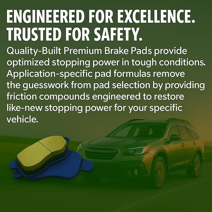 Premium Ceramic Rear Brake Pads Compatible - Image 7