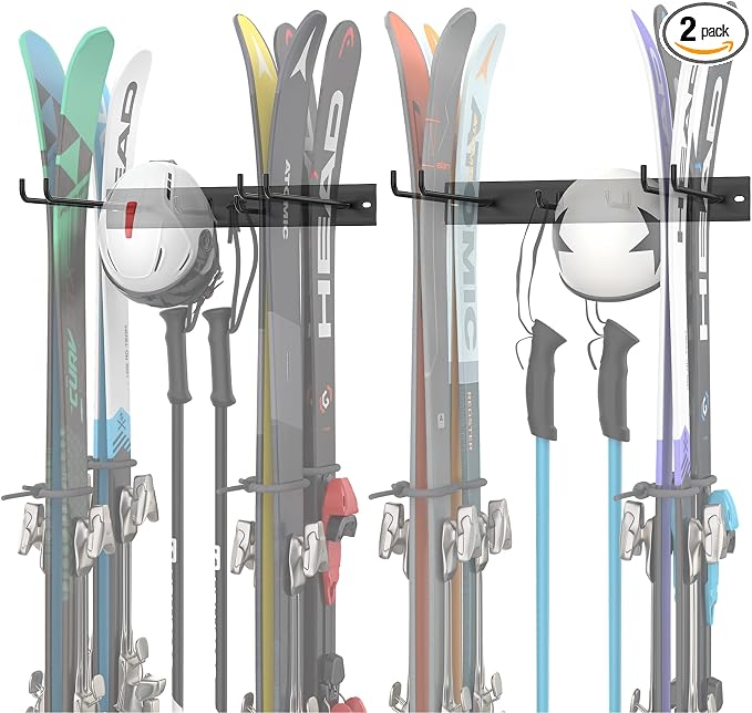 WALMANN Garage Ski Rack, Indoor Ski Hangers by WALMANN