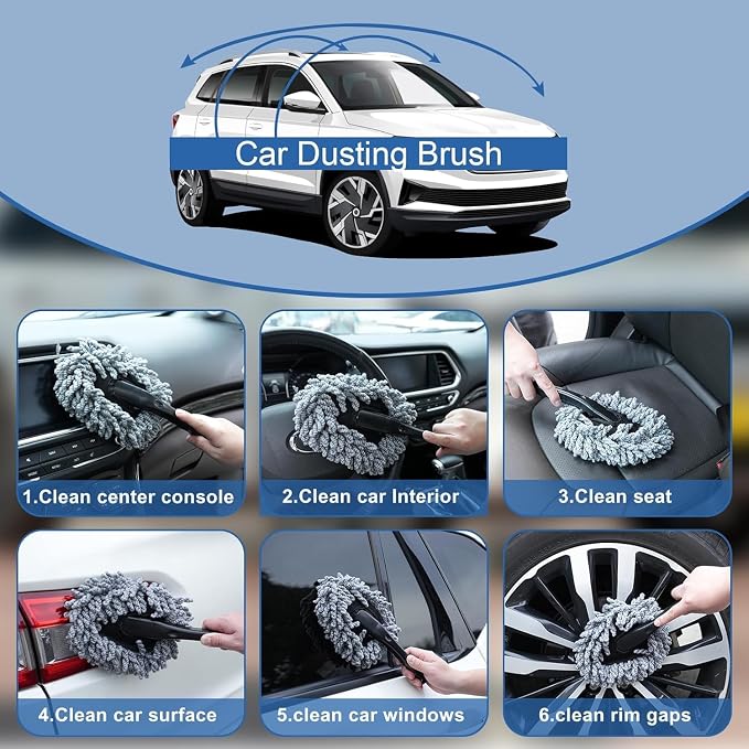 Viewsun Windshield Cleaner Tool, Detailing Kit Cleaner, Detailing Brush - Image 7