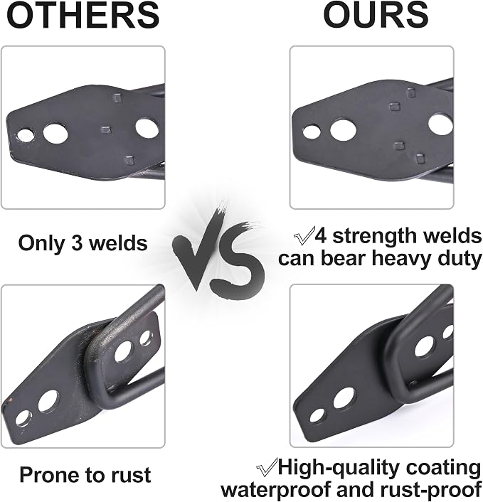 QUELIEN 3 Pack Garage Wall Hooks – 2.5in Heavy-Duty Cord Organizers - Image 5