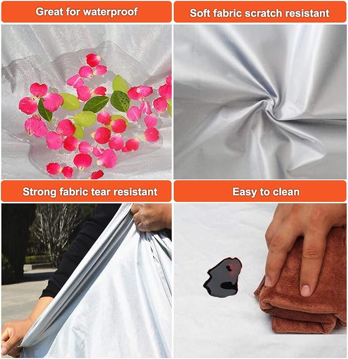 Kayme Car Covers for Automobiles Waterproof All Weather Sun Uv Rain Protection - Image 2