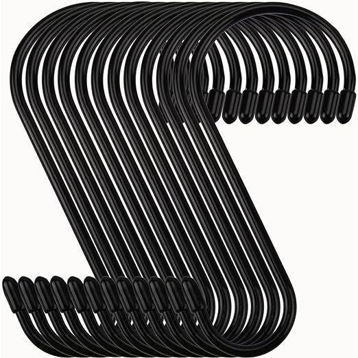 Nisoger 12 Pack 6 Inch Heavy Duty S Hooks, Large S Hooks by Nisoger