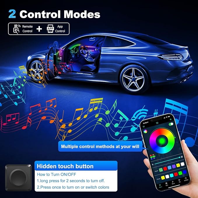Acrylic Interior Car LED Strip Light - Image 4