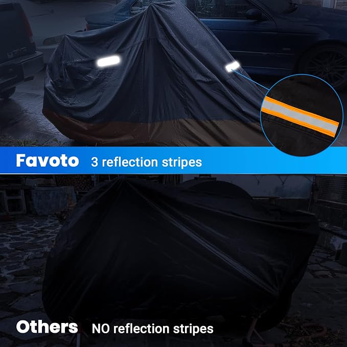 Favoto Motorcycle Cover Waterproof Outdoor - Image 5