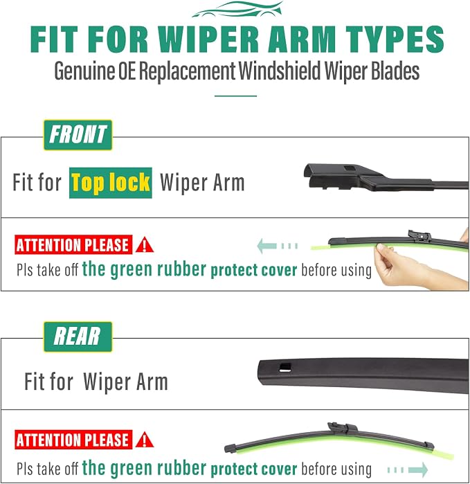 26" 18" 12" Windshield Wiper Blades Replacement - Image 8