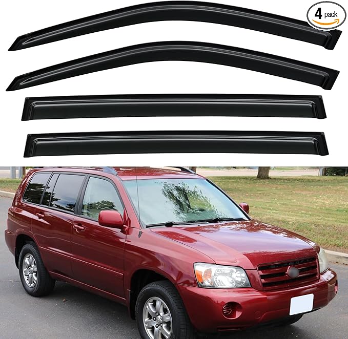 Window Visors Rain Guards Shield by YQAUTEC