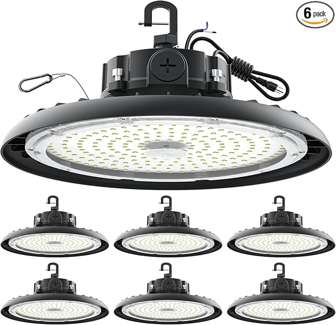 High Bay Lights LED UFO Light 240W LED Shop Lights 6000K IP65 Commercial Bay by AIKVSXER