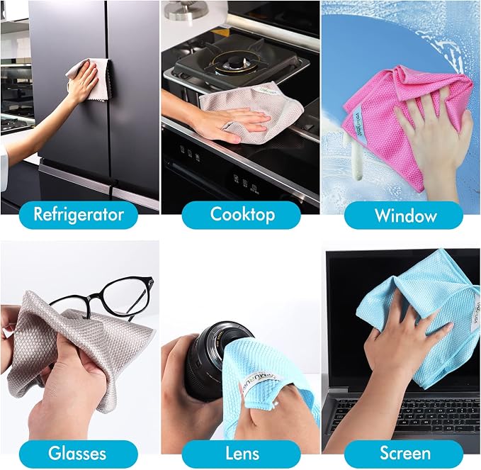 Streak Free Window Cleaning Cloth Miracle Microfiber Cloths - Image 6