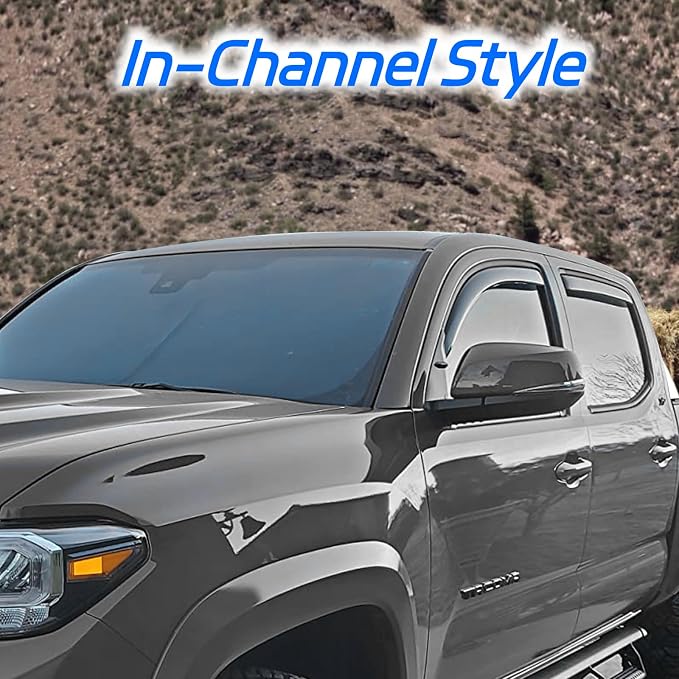 4 PCS in-Channel Rain Guards Fit - Image 4