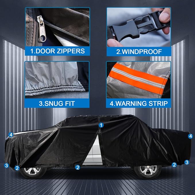 Chevrolet Silverado 1500 Truck Cover Custom Fit 1998-2025 Extended Cab SB - Image 3
