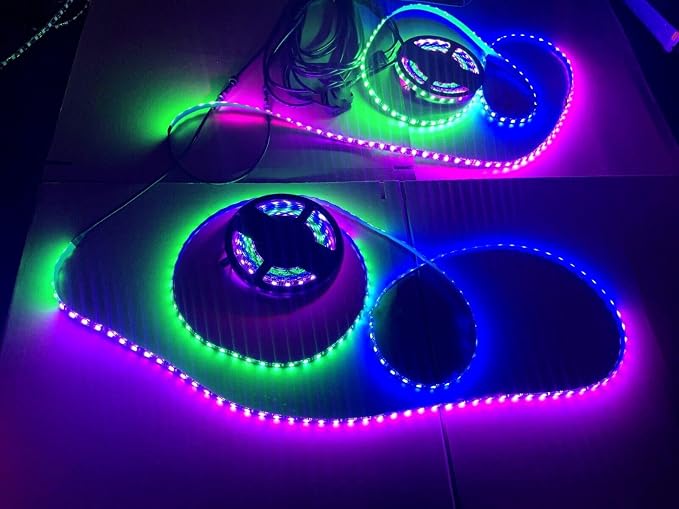 Black Out Full Tinted Smoked LEDs x4PCS 2FT 24" 60CM RGB Dream Color Chasing - Image 5