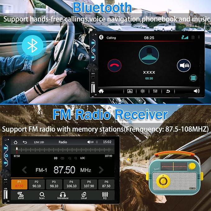 Leadfan Double Din Car Stereo - Image 5