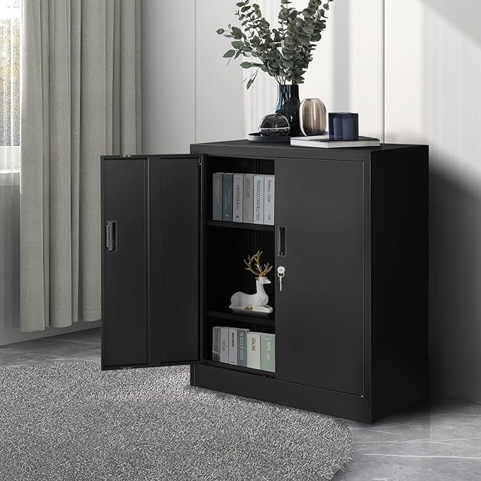 Metal Storage Cabinet, 36.2" H Locking Storage Cabinet - Image 6