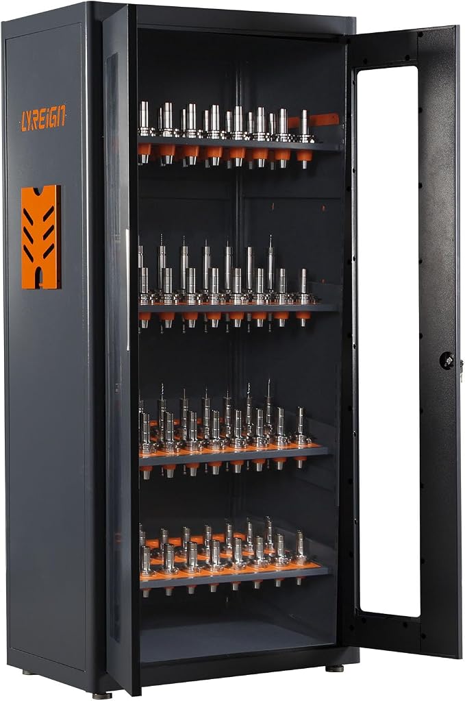 Large Capacity Tool Storage Cabinet, CNC Tool Holder Station Rack by LYREIGNCNCME