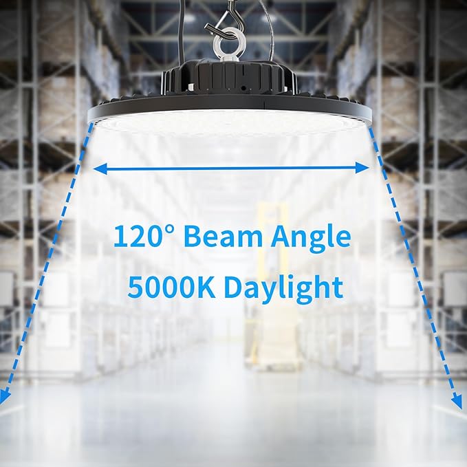 2 Pack UFO LED High Bay Light 250W, 35000 LM, 5000K - Image 4