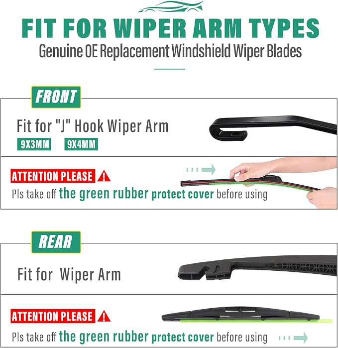 26" 21" 12" Windshield Wiper Blades Replacement - Image 8