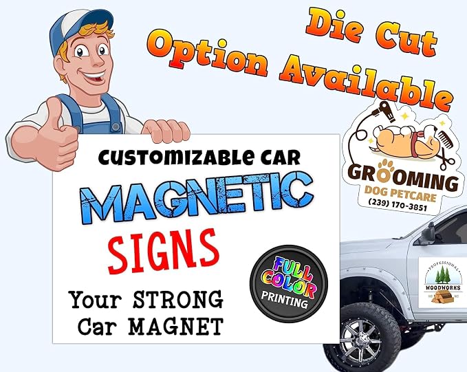 Personalized Car Magnet Sign | Customized Logo - Image 4