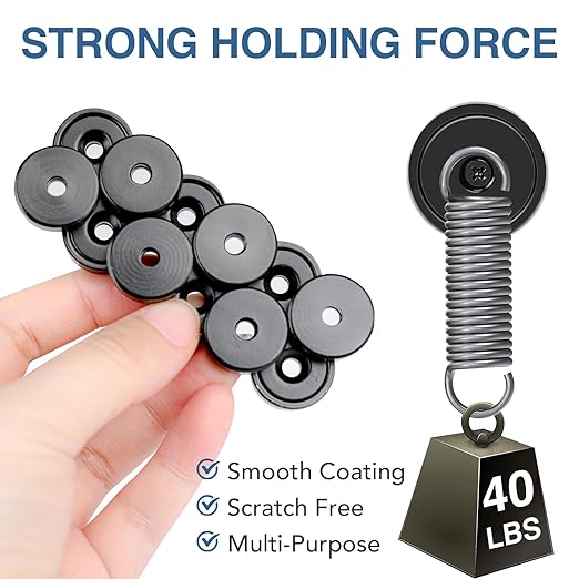 MIKEDE Strong Magnets Heavy Duty, 40LB Strong Rare Earth Magnets, Powerful Pot - Image 3