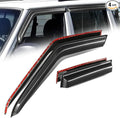 Auto Dynasty 4Pcs Carbon Fiber Pattern Window Visors Compatible by AutoDynasty