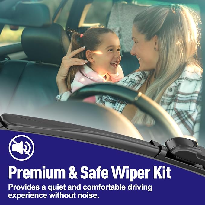 AJK Wiper Blades for Honda Pilot 2009 2010 2011 2012 2013 2014 2015, 2 Piece - Image 3