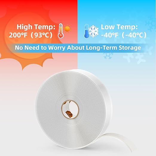 Butyl Tape White, 3/4" x 30' x 1/8" RV Roof Sealant Plumbers Putty Tape - Image 5