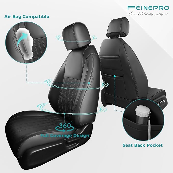 Seat Covers for Honda Civic Sedan 4DR Sedan EX 2022 2023 2024 2025.Faux Leather - Image 3