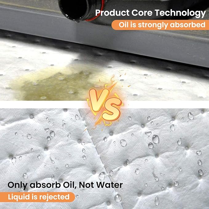 Smaafit 15"x18" Oil Absorbent Pads 200 Pack - Image 7