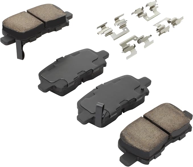 Premium Semi-Metallic Rear Brake Pads Compatible - Image 2