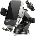 Wireless Car Charger, 【7 Colored RGB Backlit】 15W Auto Clamping Car Charger by Mosurr