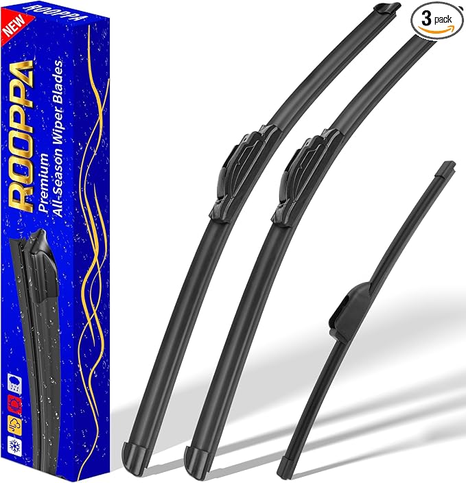 3 wipers Replacement for 2017-2021 2022 Kia Niro, Windshield Wiper Blades by ROOPPA